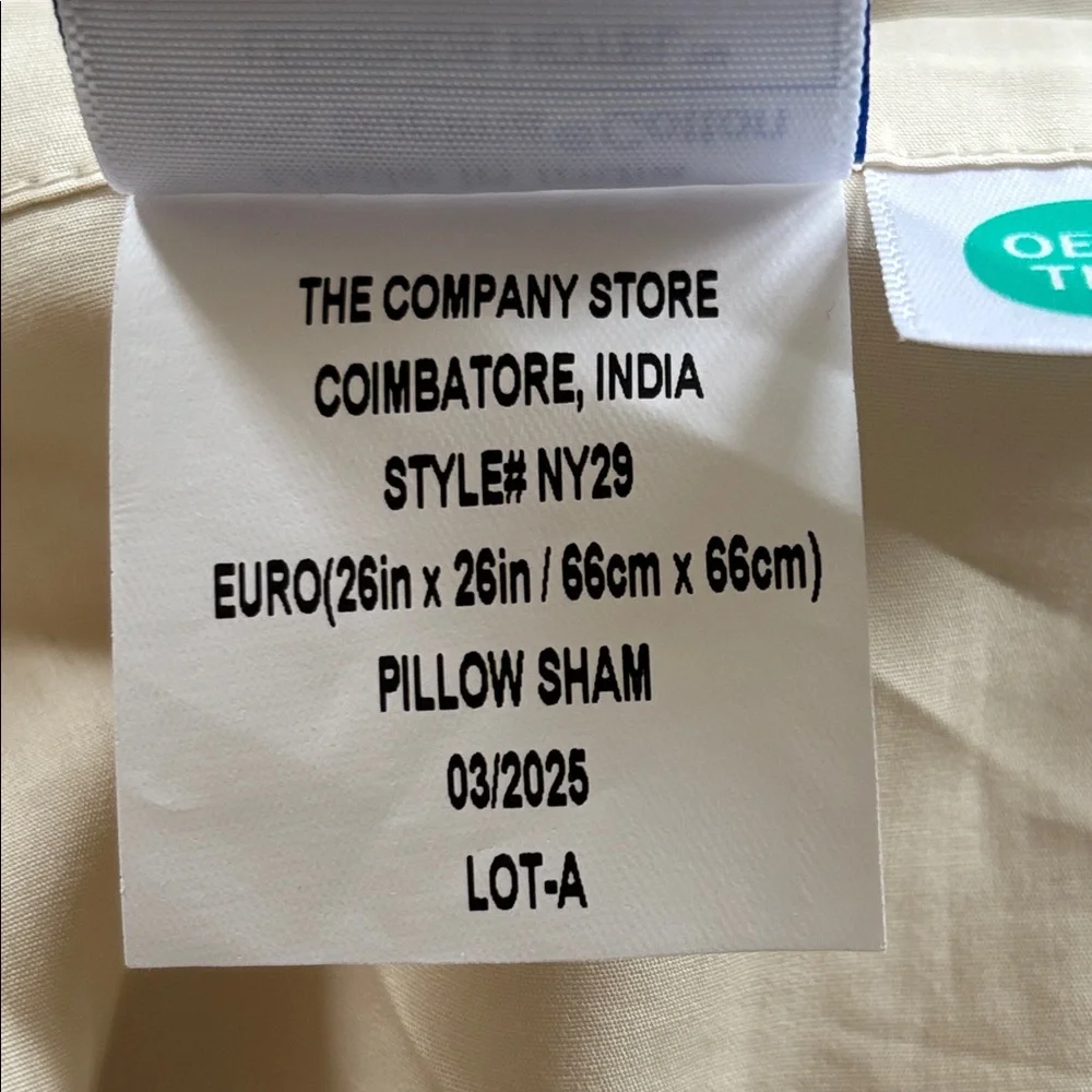 The Company Store Legends Hotel Euro Shams in Oatmeal